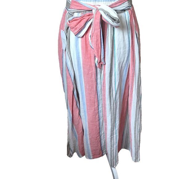 NWT Time & Tru Women's Gathered Skirt With Tie Belt Elastic Waist SZ XL (16-18) - Picture 2 of 10